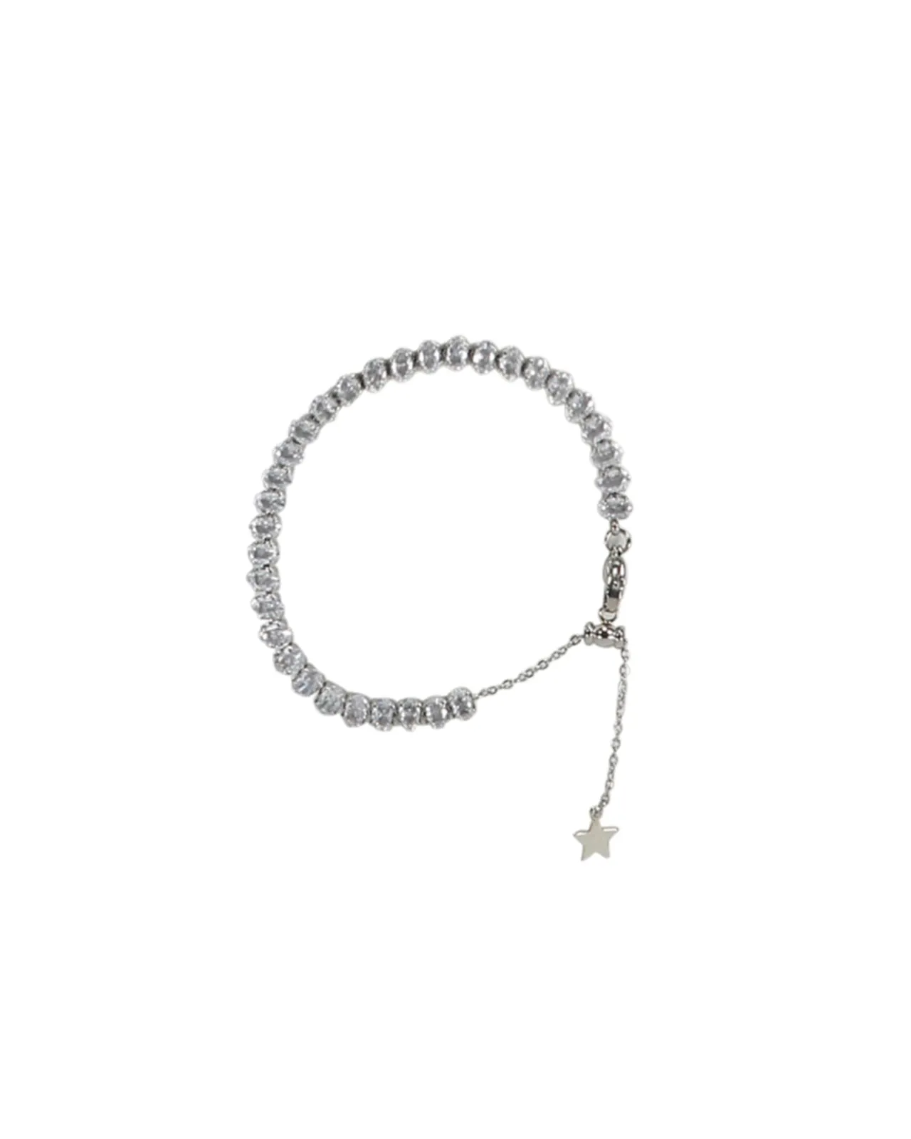 Bracciale tennis cristalli argento