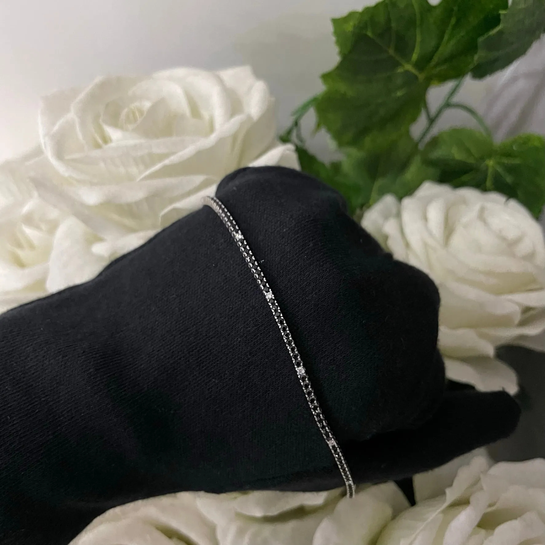 Bracciale tennis oro e zirconi