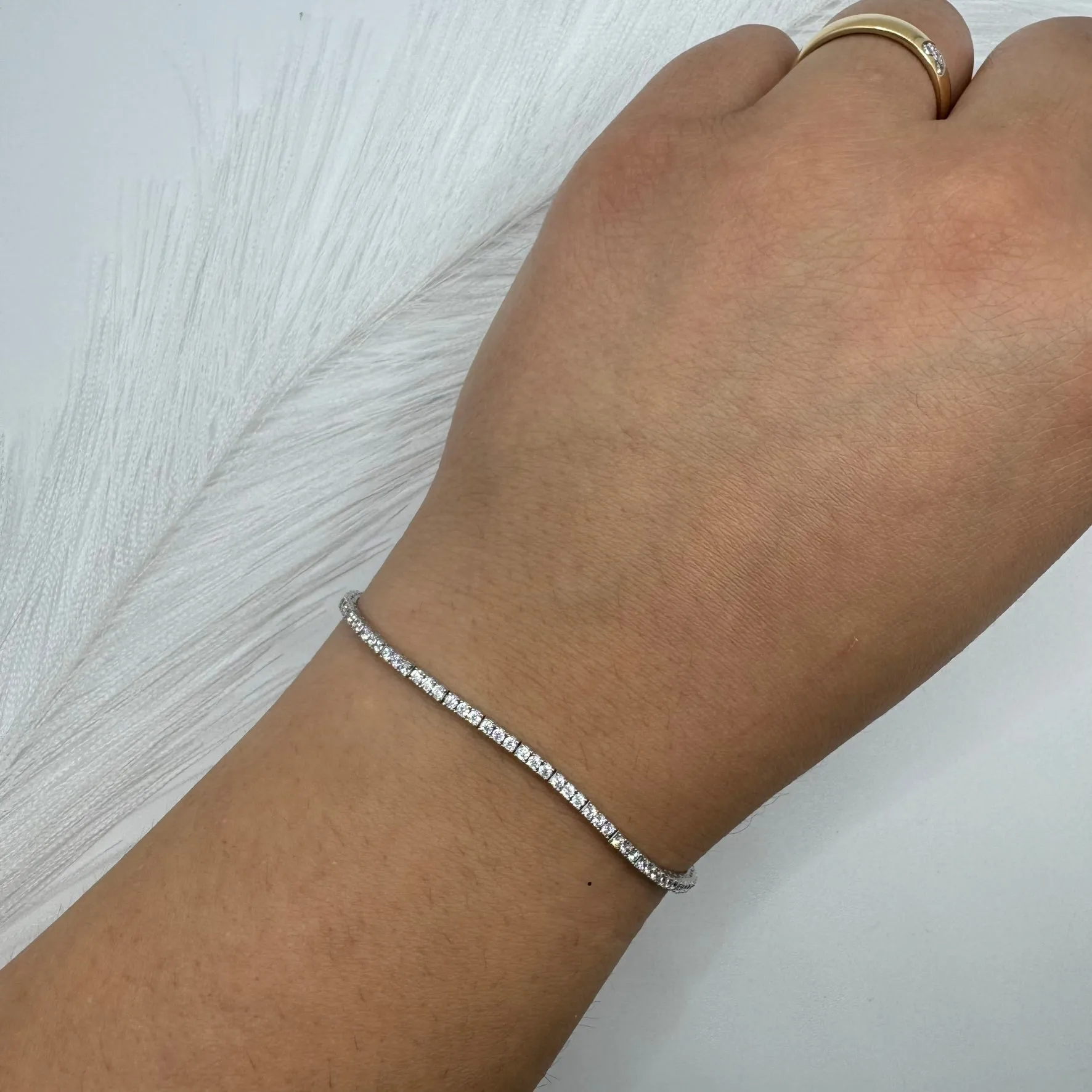 Bracciale tennis oro