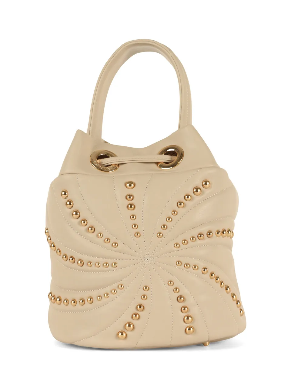 Bucket bag with OYSTER STUDS