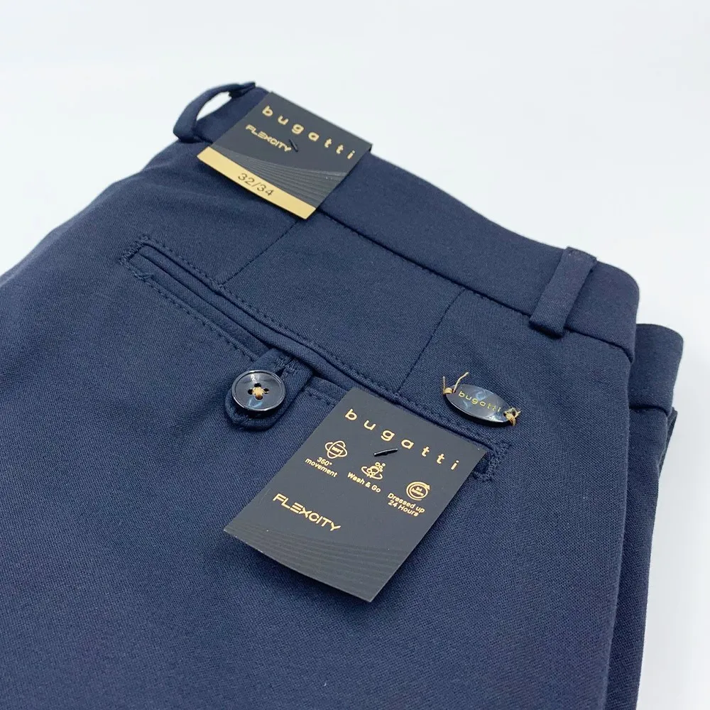 Bugatti pantaloni uomo tessuto flexcity art.56807a-4096