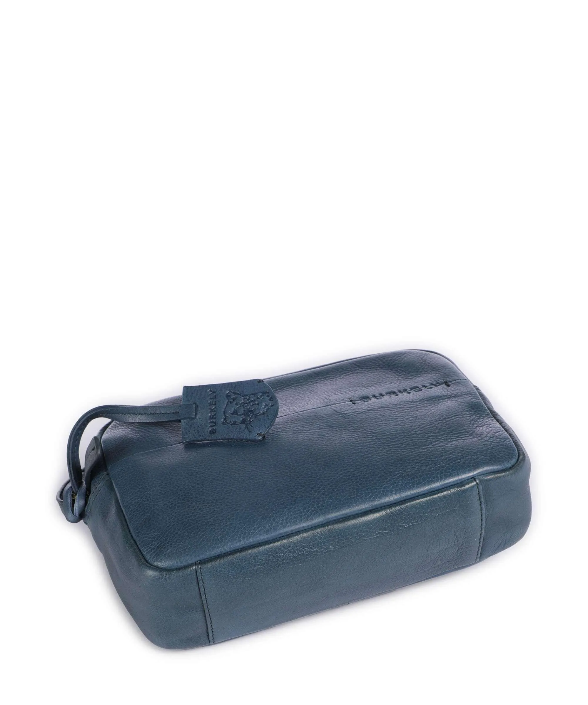 Burkely Natural Norah Petrol Grained Cowhide Leather Crossbody Bag
