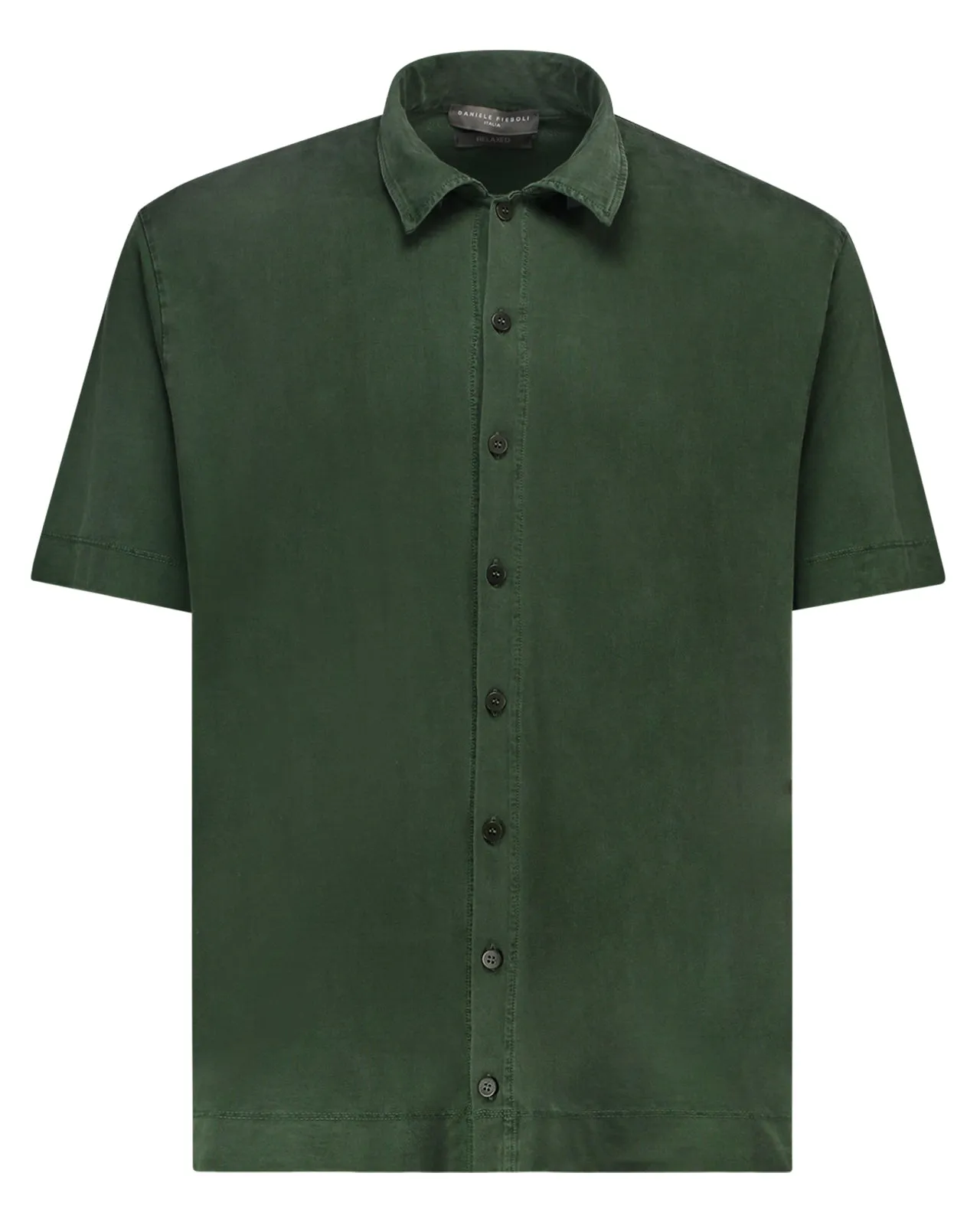 Camicia cupro verde cactus