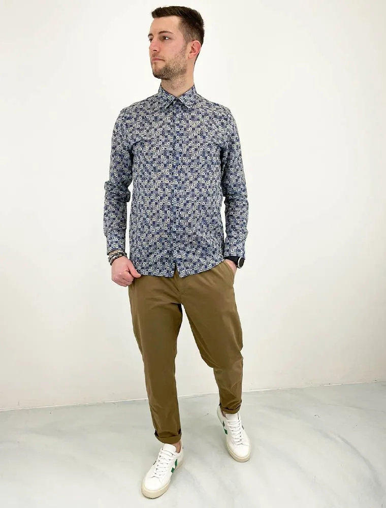 Camicia Manica Lunga Sseinse - Bianco Blu