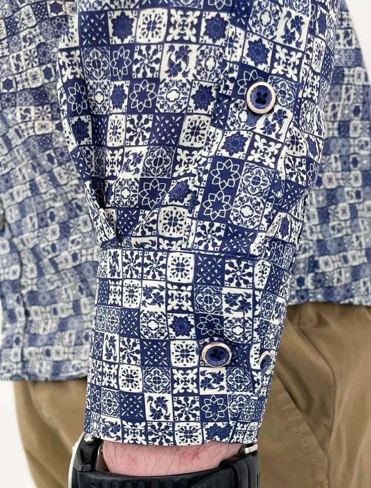 Camicia Manica Lunga Sseinse - Bianco Blu