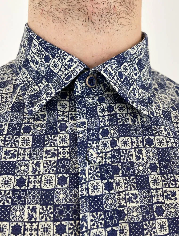 Camicia Manica Lunga Sseinse - Bianco Blu