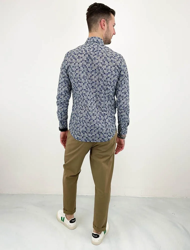 Camicia Manica Lunga Sseinse - Bianco Blu