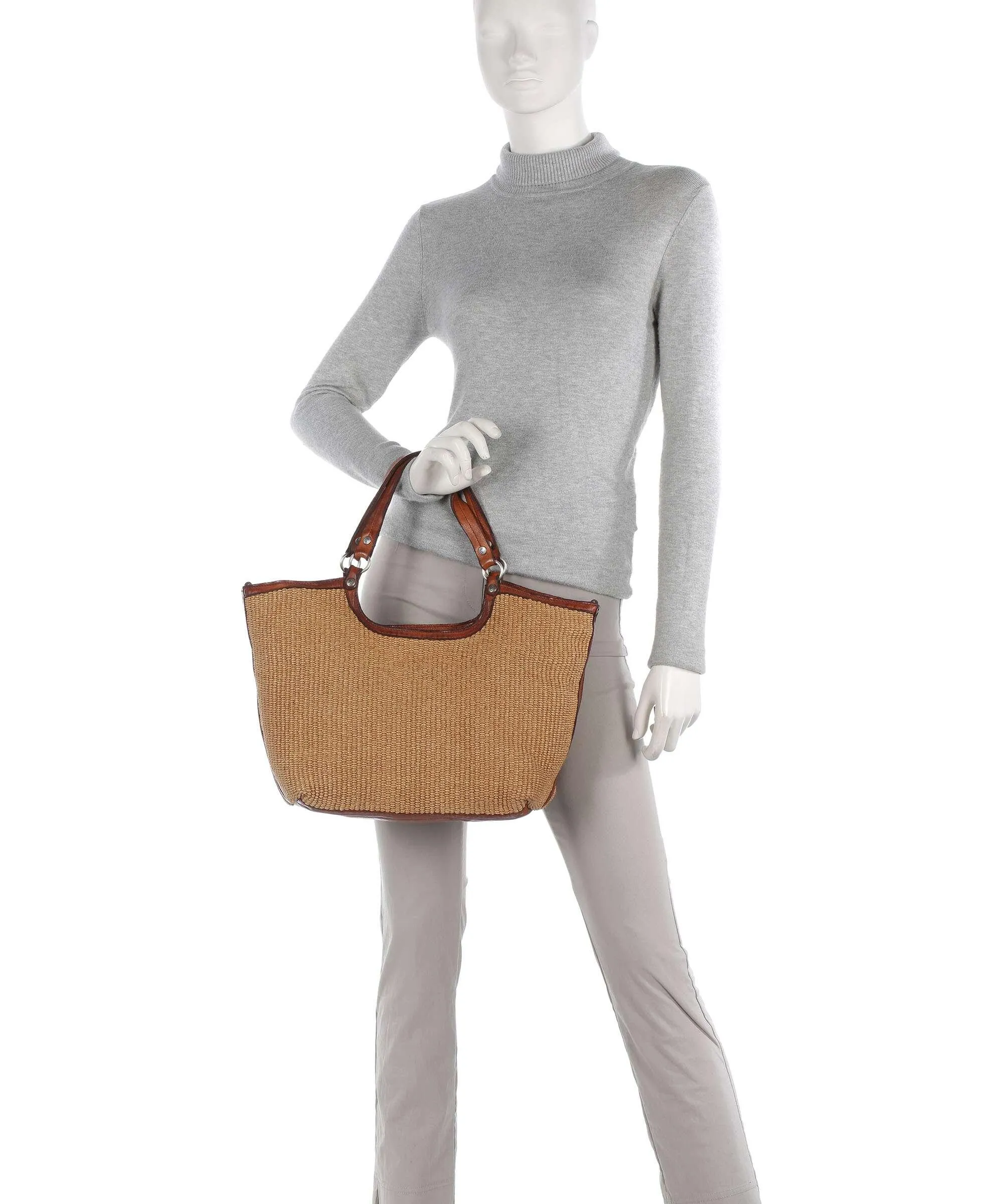 Campomaggi Brown Leather Shopper Bag