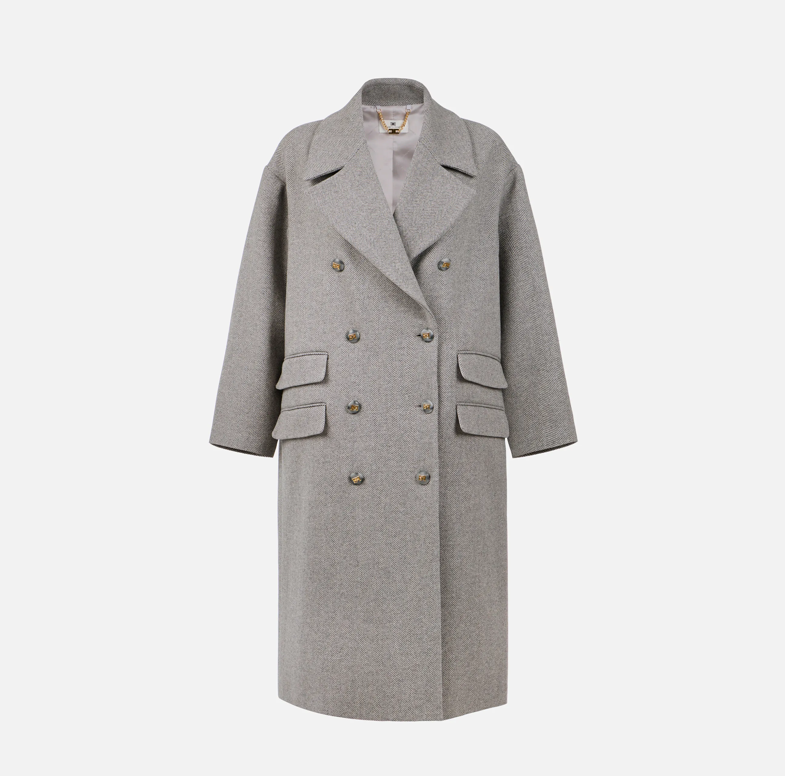 Double-Breasted Cotton Overcoat