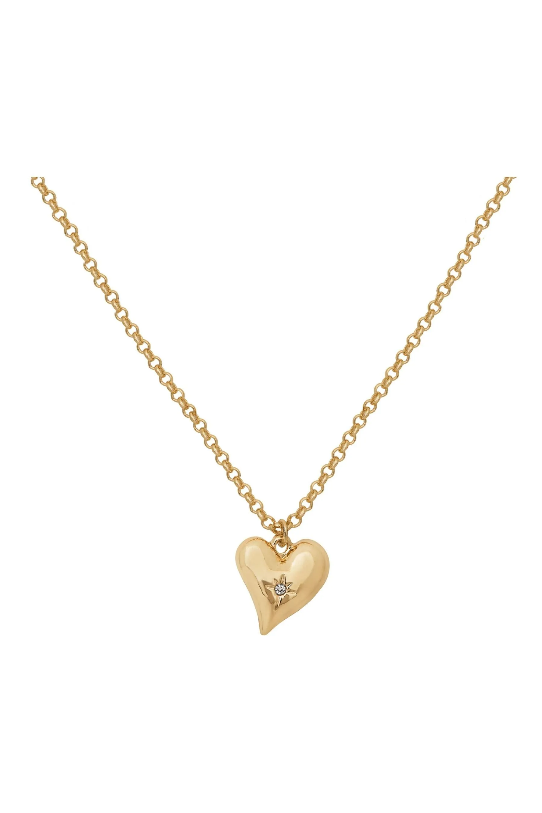 Caramel Jewellery London Gold - Heart Pendant Necklace