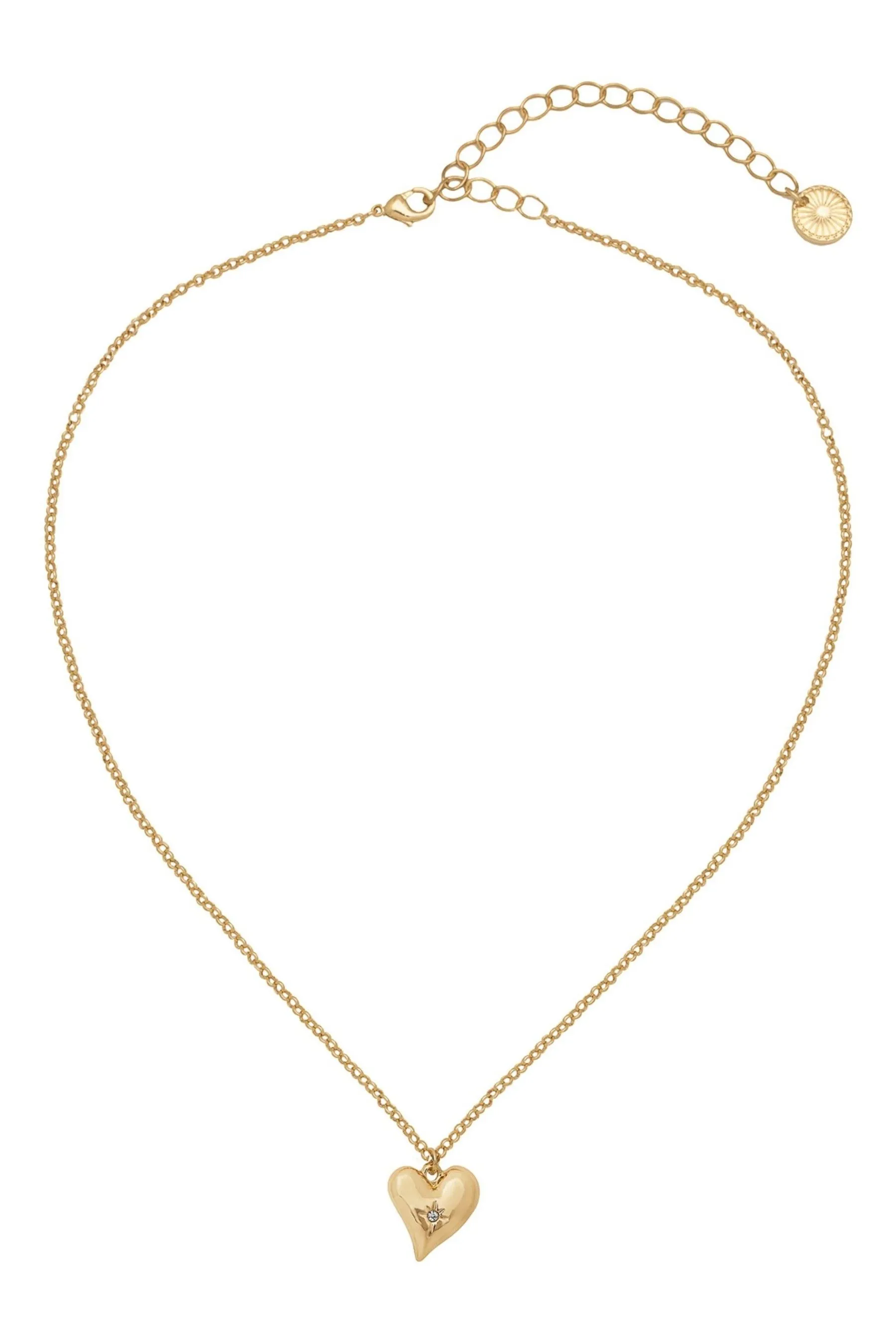 Caramel Jewellery London Gold - Heart Pendant Necklace