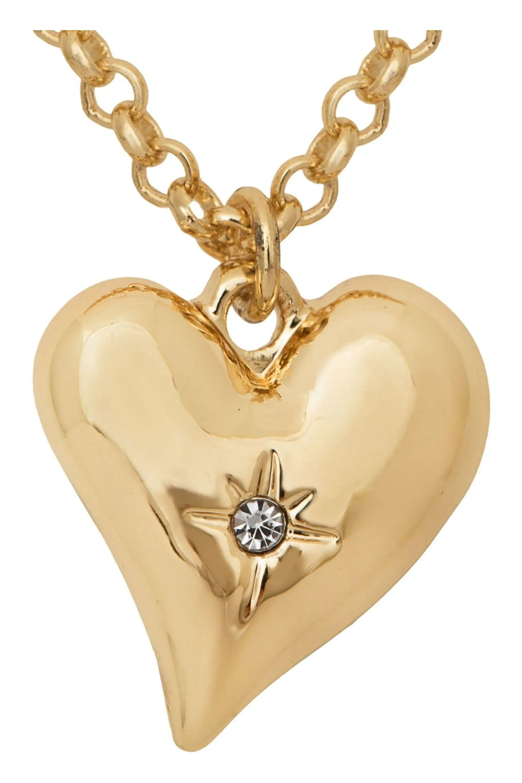 Caramel Jewellery London Gold - Heart Pendant Necklace