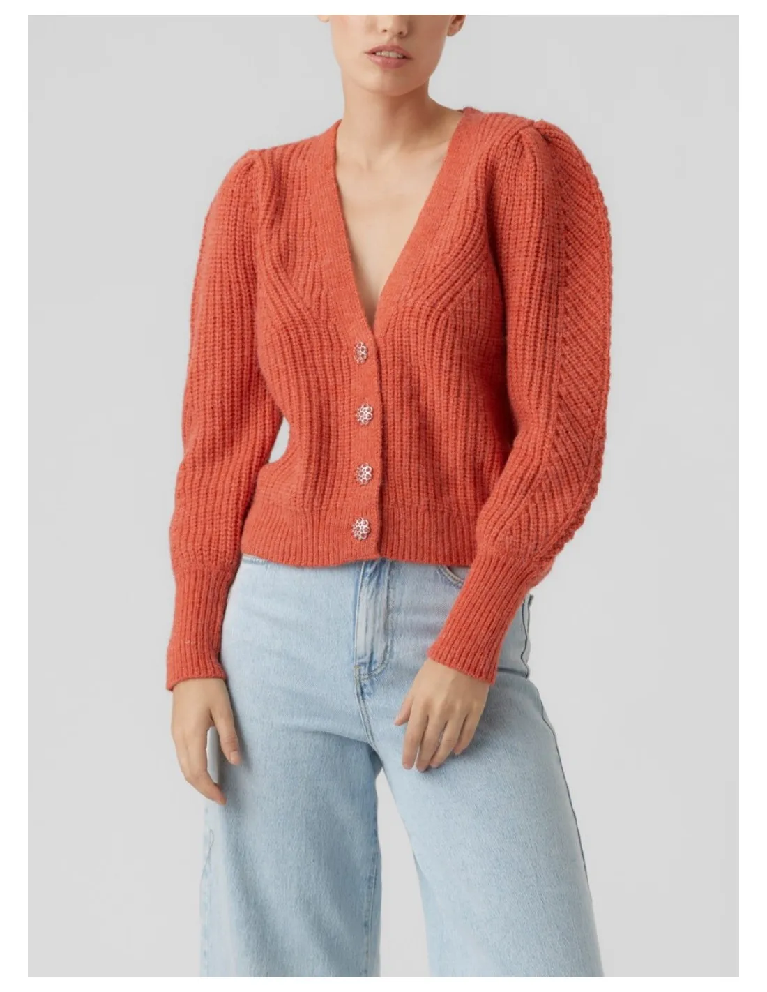 Cardigan with Vero Moda branding for women