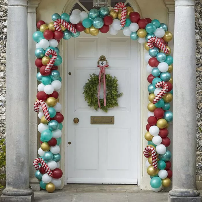 Christmas Balloon Wreath House