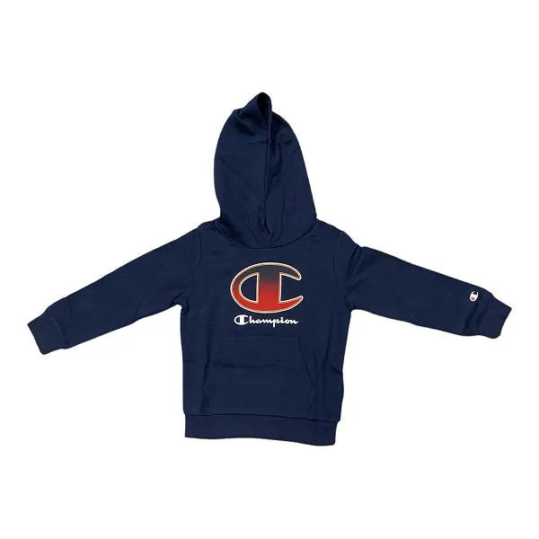 Champion Junior navy brushed cotton sweatshirt with hood