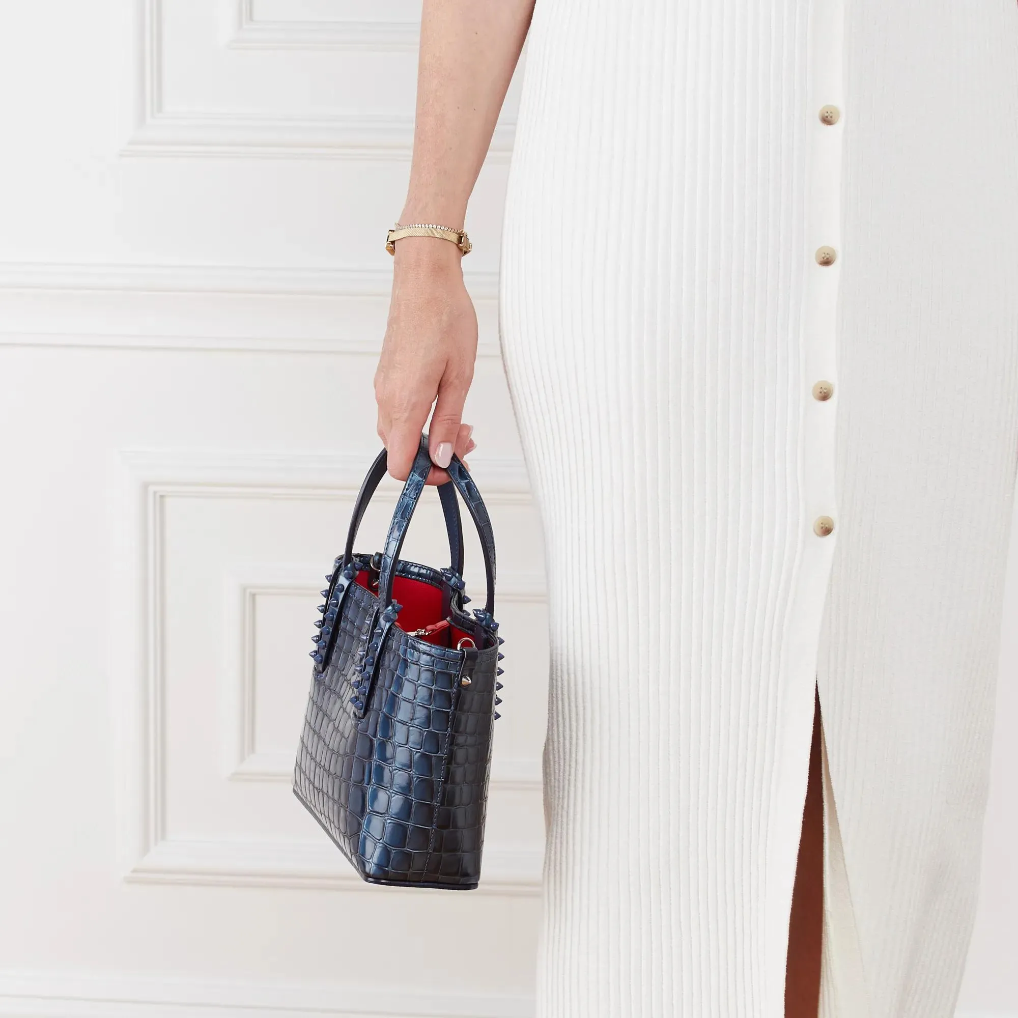 Christian Louboutin Cabata Denim Mini Handbag