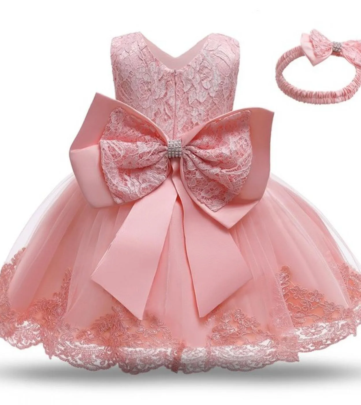 Christmas Outfits for 0-5 Years Old Baby - Baby's First Birthday Baptism Dress Toddler Kids Christmas New Year Red Dress
