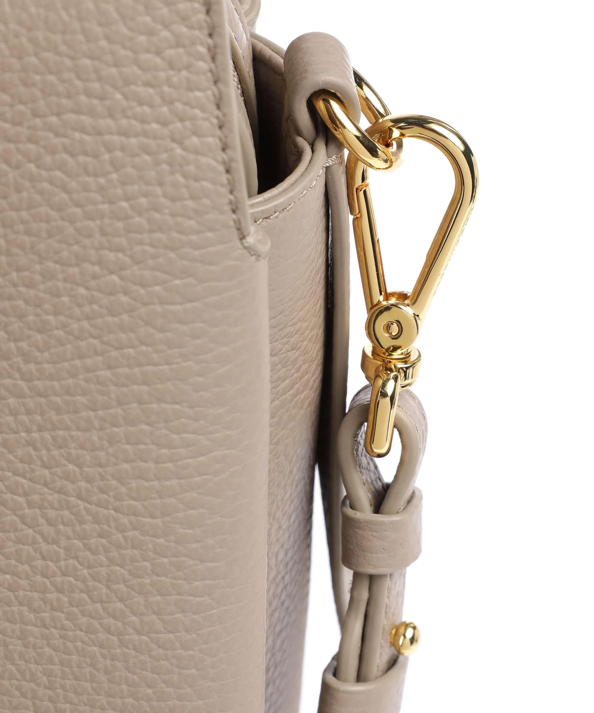 Coccinelle Boheme Taupe Cowhide Leather Handbag