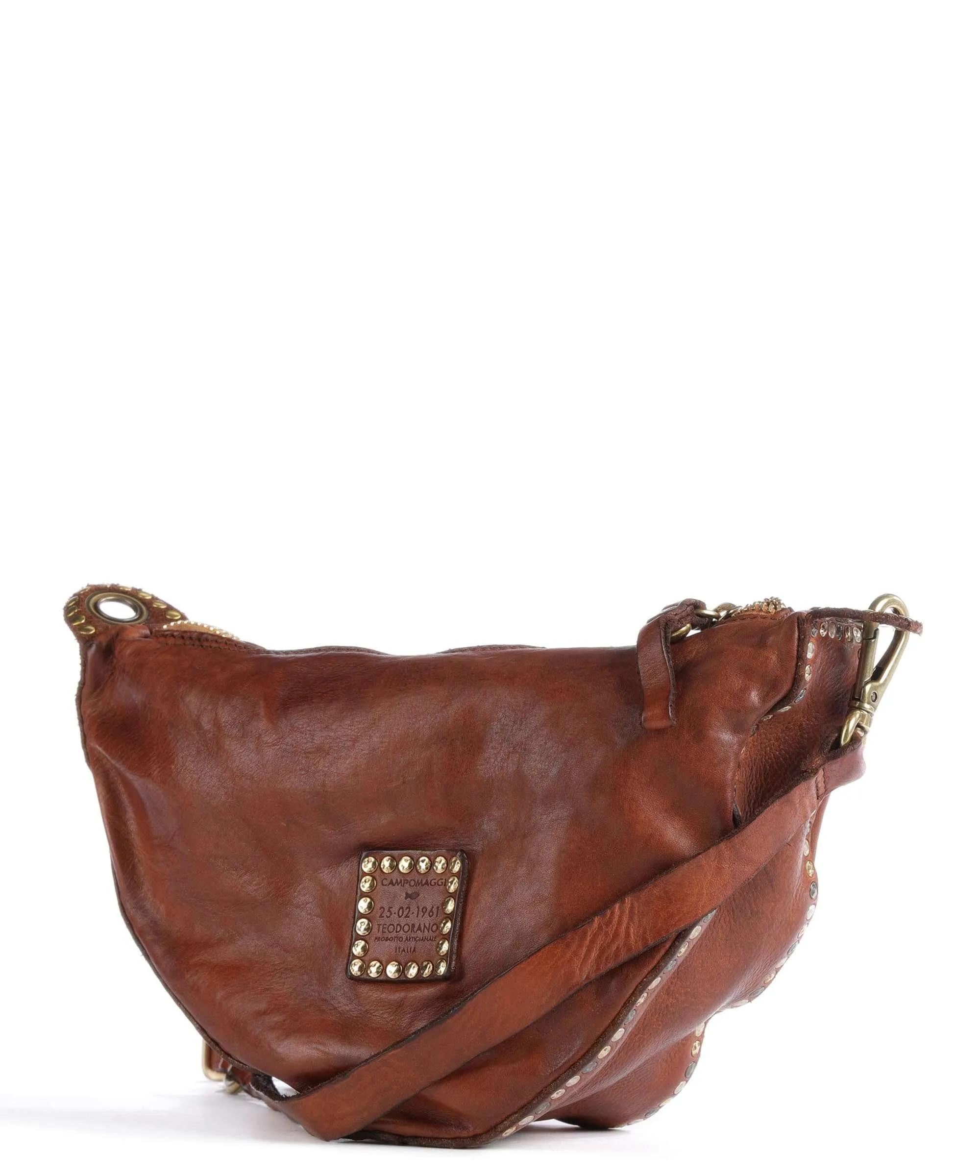 Cognac Cowhide Crossbody Bag by Campomaggi