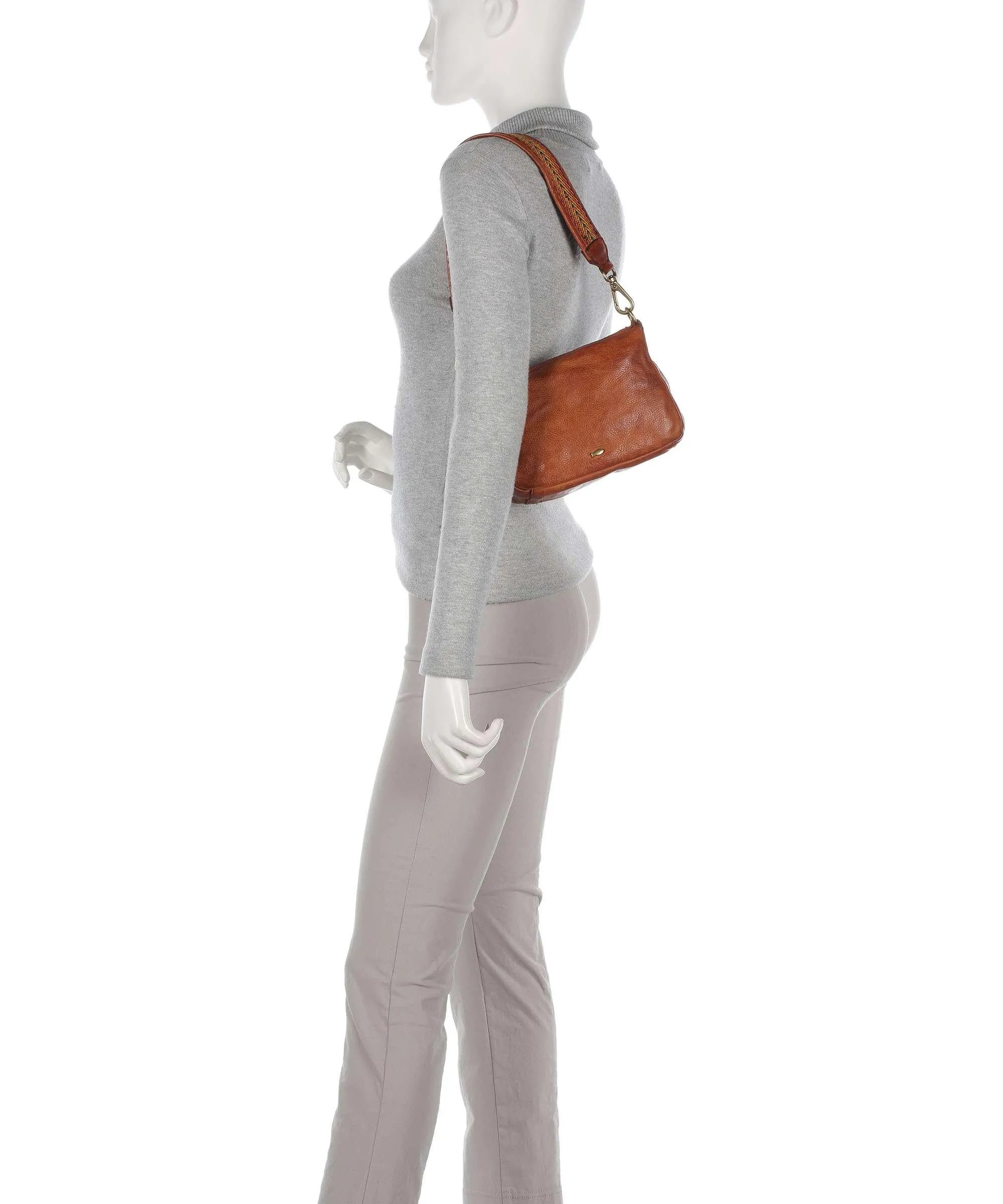 Cognac Cowhide Shoulder Bag by Campomaggi