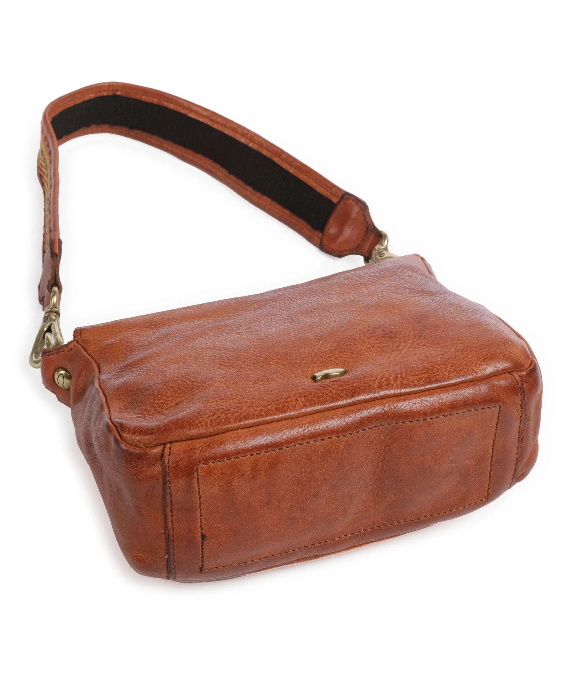 Cognac Cowhide Shoulder Bag by Campomaggi