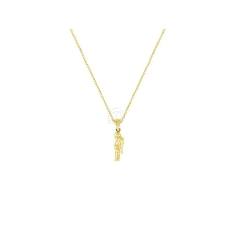 Collana con ciondolo gobbo in argento 925