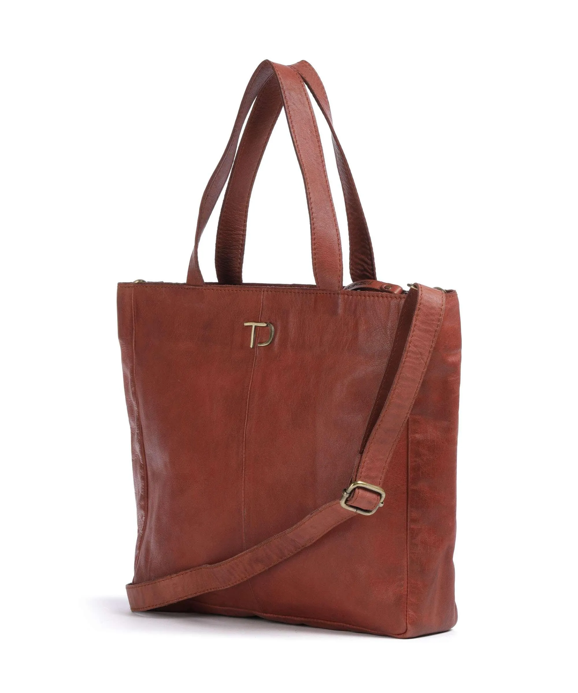 Copper Veal Leather Friedensbrücke 1 Handbag by Taschendieb Wien
