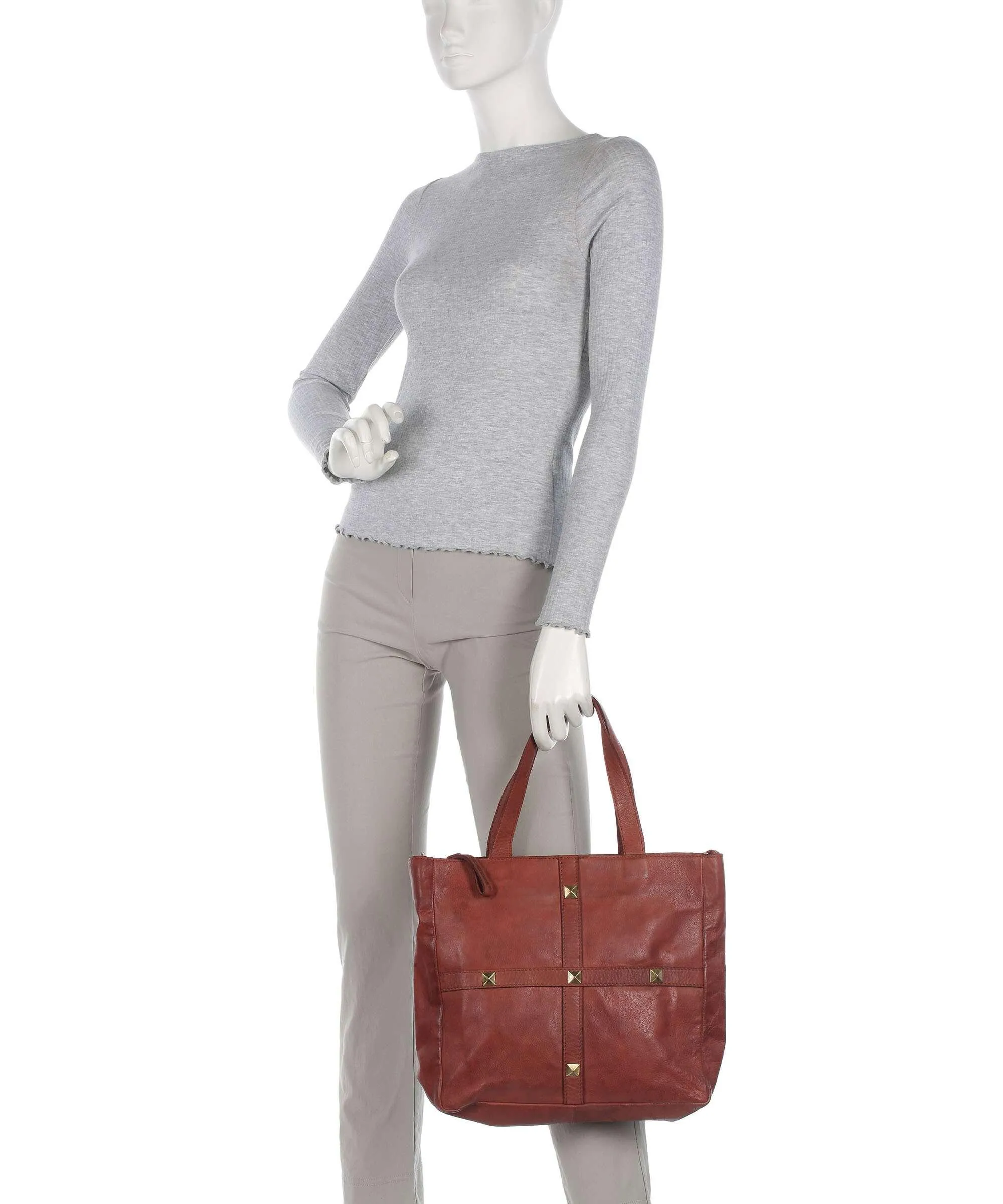 Copper Veal Leather Friedensbrücke 1 Handbag by Taschendieb Wien