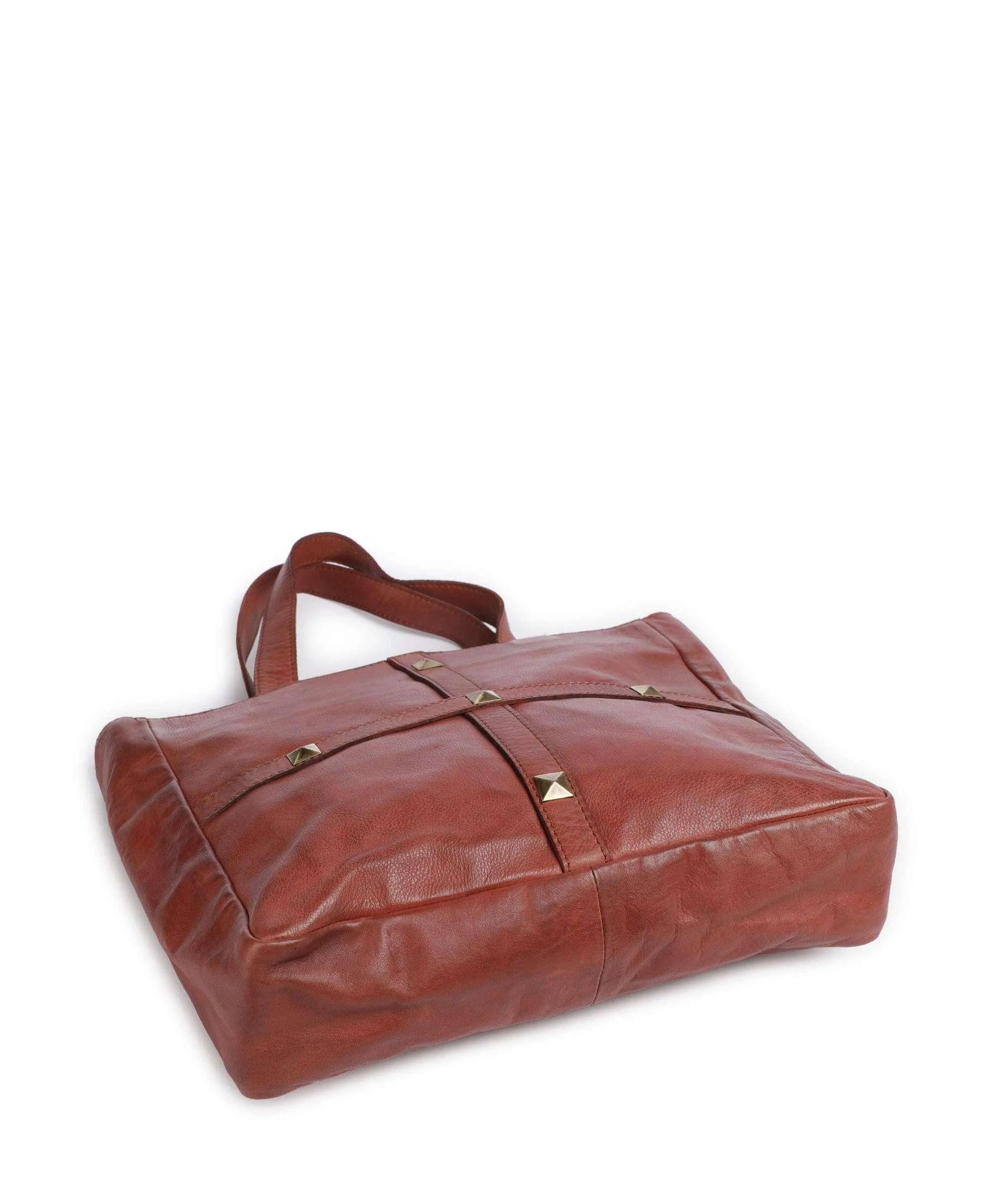 Copper Veal Leather Friedensbrücke 1 Handbag by Taschendieb Wien