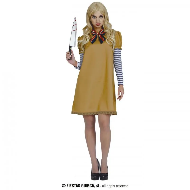 Costume Robot Bambola Assassin Psychopath TG.M Vestito Psycho Doll Halloween Horror Trasformazioni - Senza Accessori
