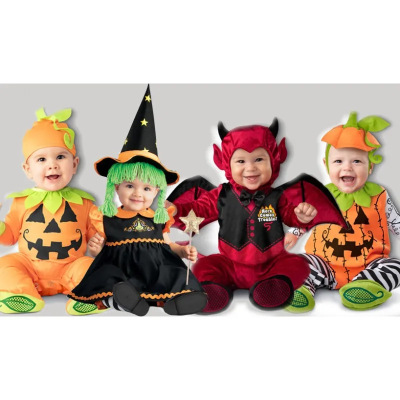 Costume Zucca di Halloween Incharacter 0-24 mesi