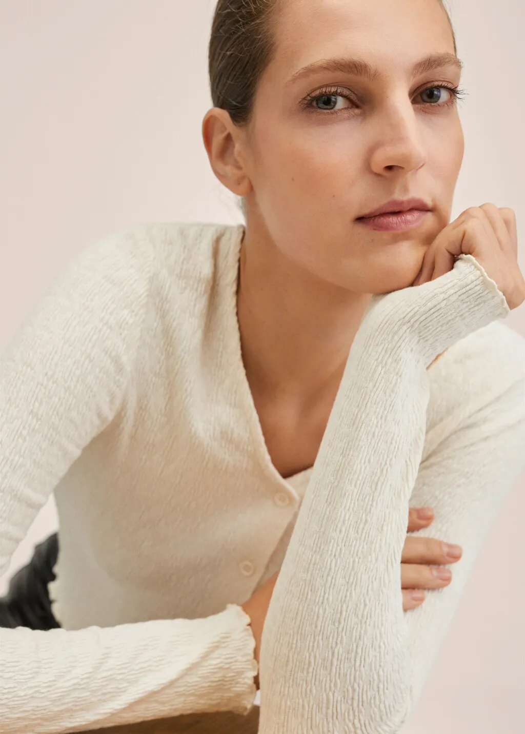Cotton cardigan fabric