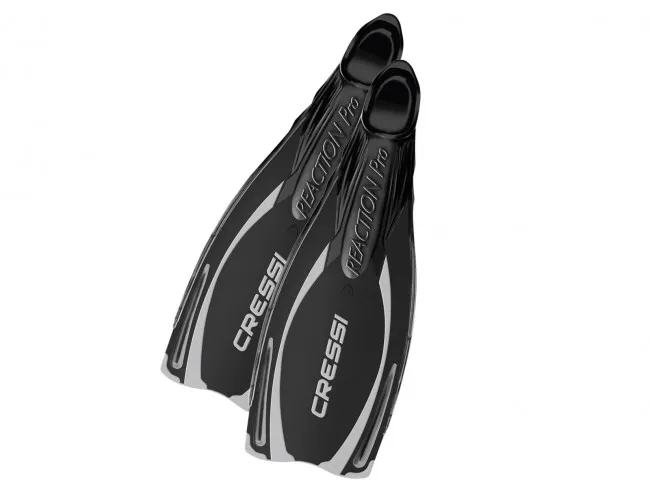 CRESSI PINNE   BG19504  REACTION PRO NERO/ARGENTO