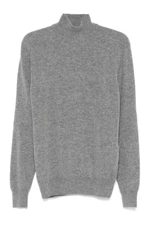 CRUCIANI Maglione Misto Cashmere Lana Grigio