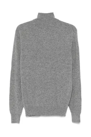 CRUCIANI Maglione Misto Cashmere Lana Grigio