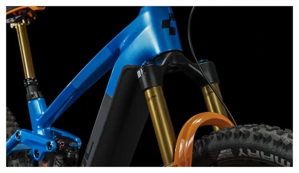 Cube Stereo Hybrid 140 HPC Actionteam 750 Electric Full Suspension MTB Shimano XT 12S 750 Wh 29'' Actionteam Blu Grigio 2024
