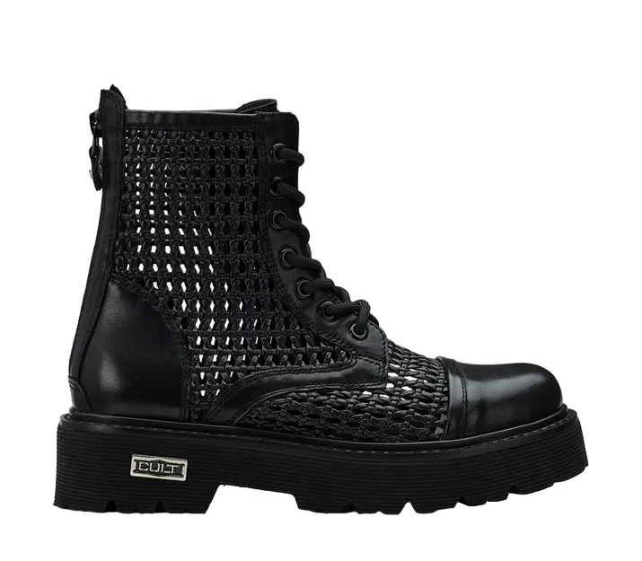 Cult combat boots Slash 4218 Mid black - Women's Best Deals.