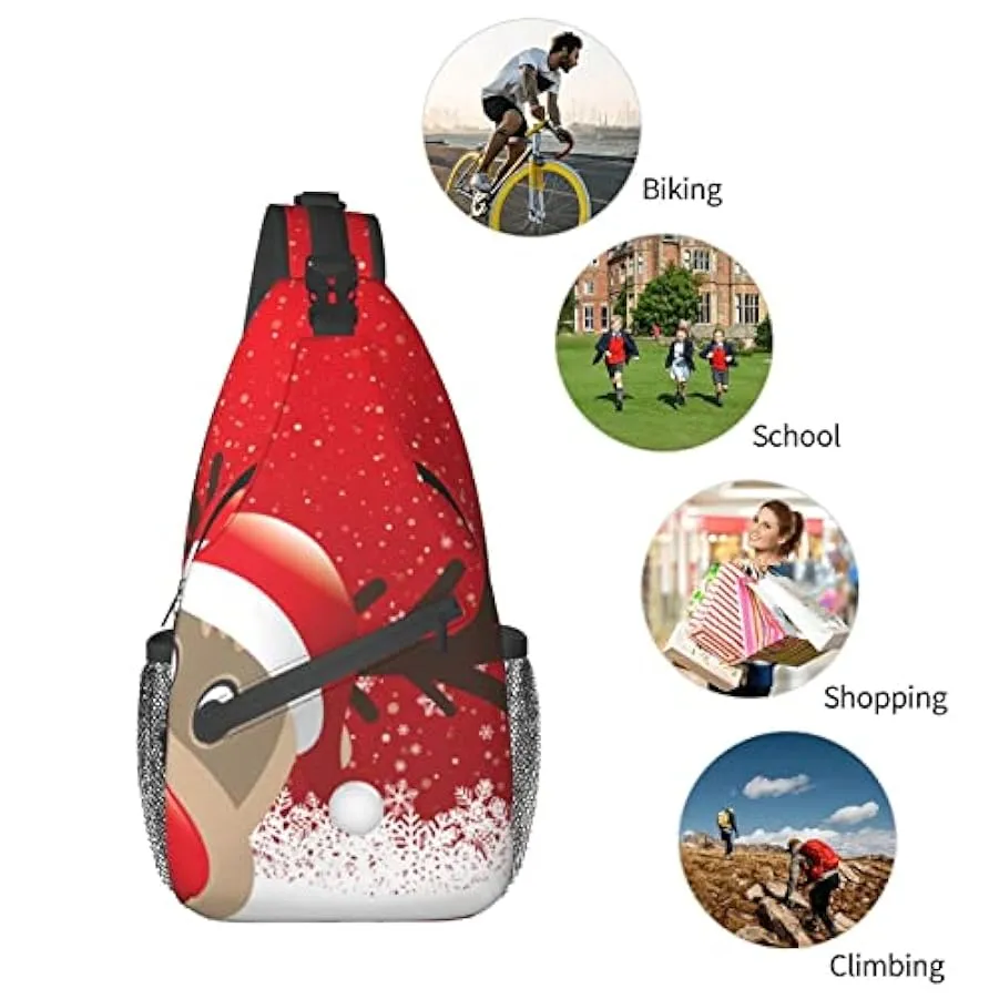 DJNGN Christmas Shoulder Bag, Weekend Outdoor Backpack for Men and Women