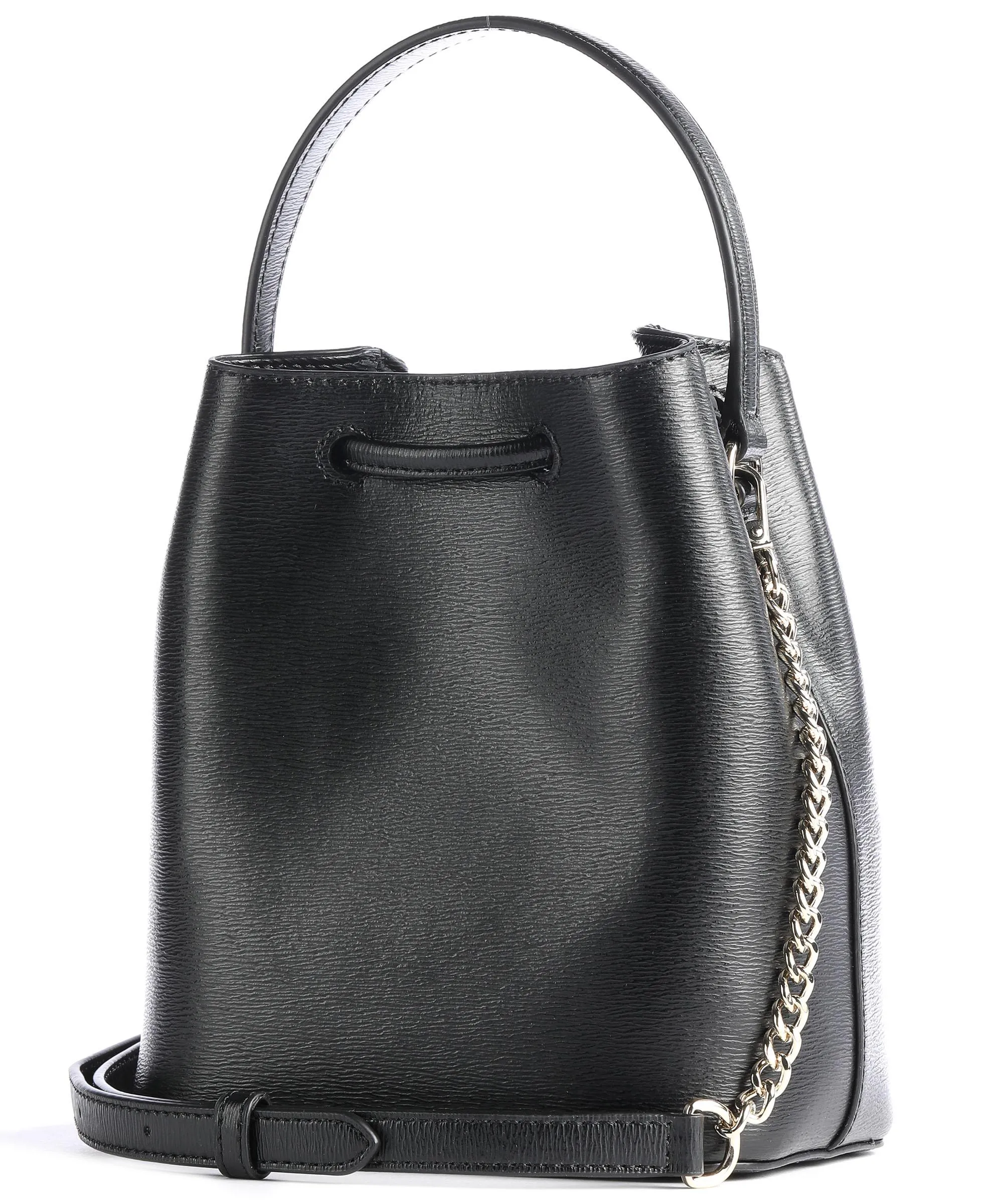 DKNY Bryant Black Fine Grained Calfskin Bucket Bag