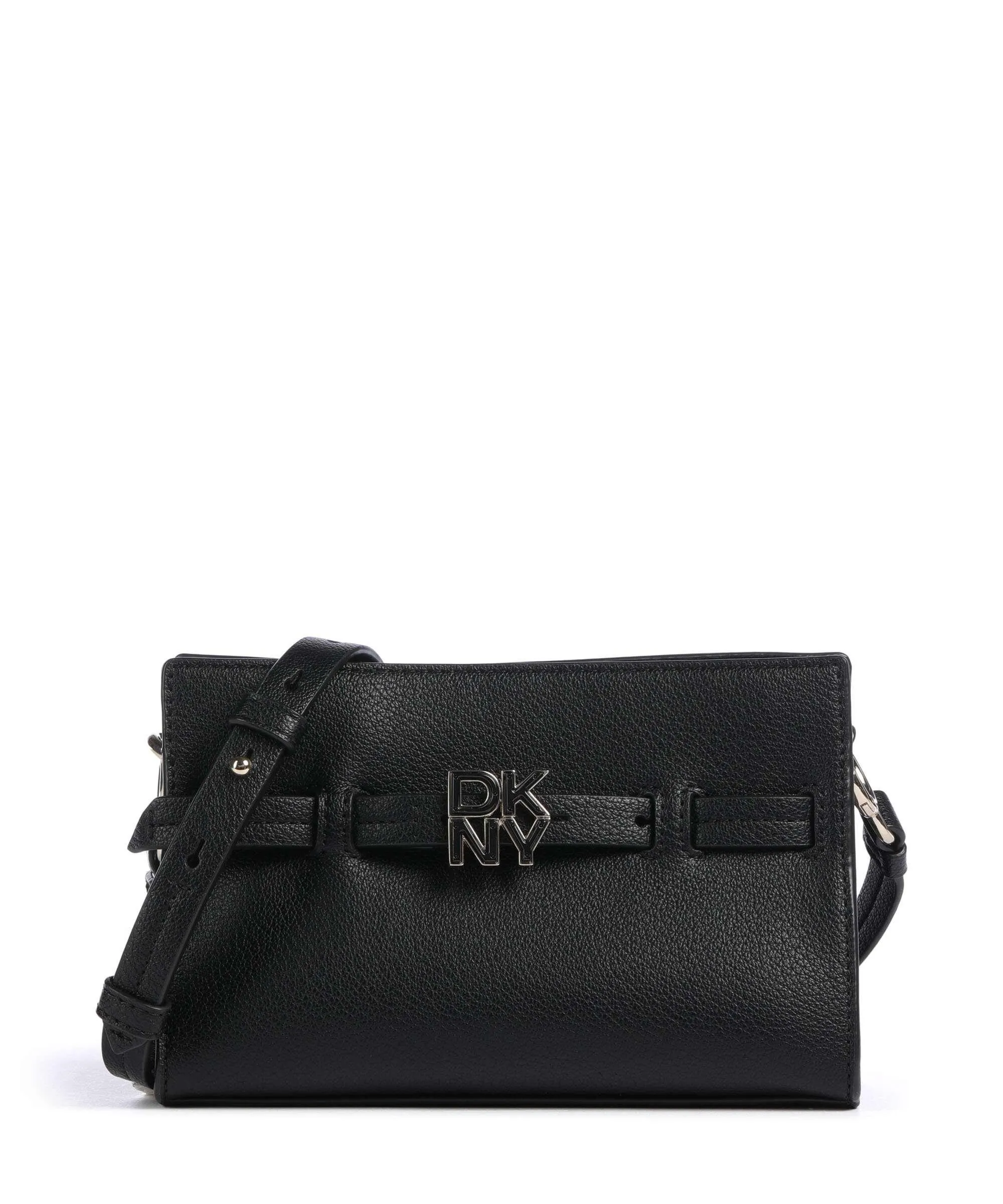 DKNY Bushwick Crossbody Bag in Black Tumbled Calfskin