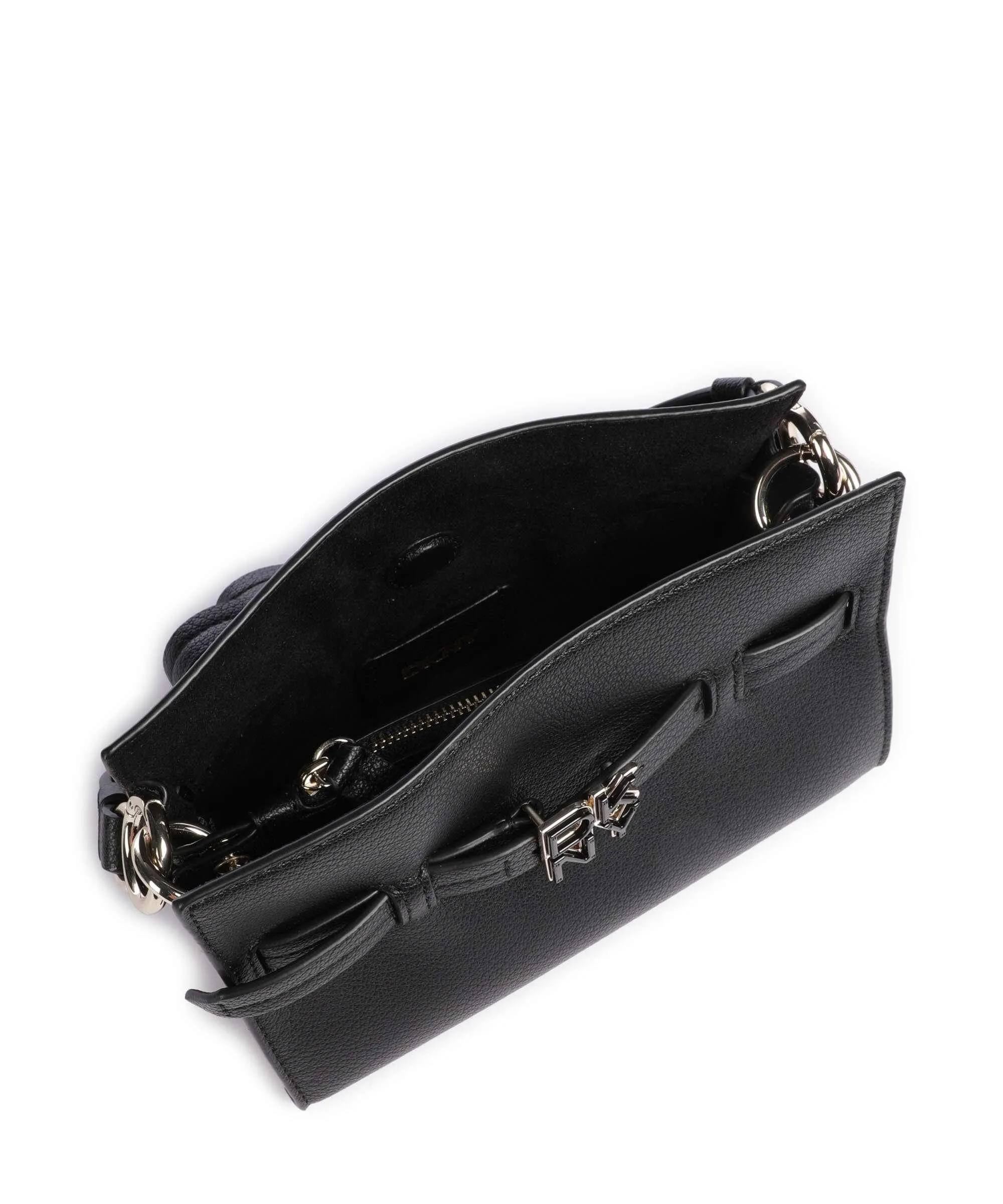 DKNY Bushwick Crossbody Bag in Black Tumbled Calfskin