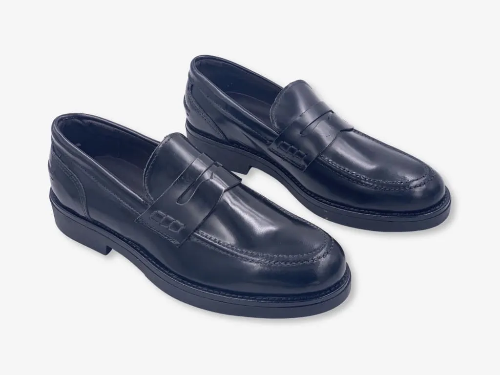 D'Ordia leather abrasive moccasin