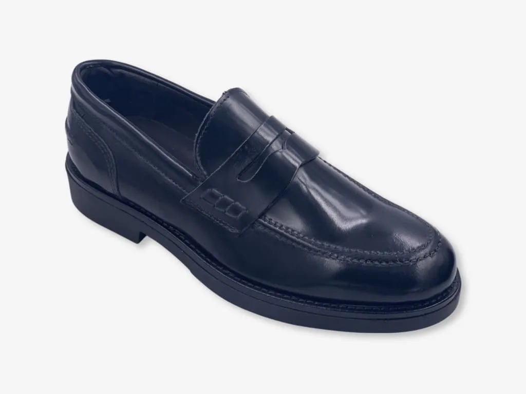 D'Ordia leather abrasive moccasin