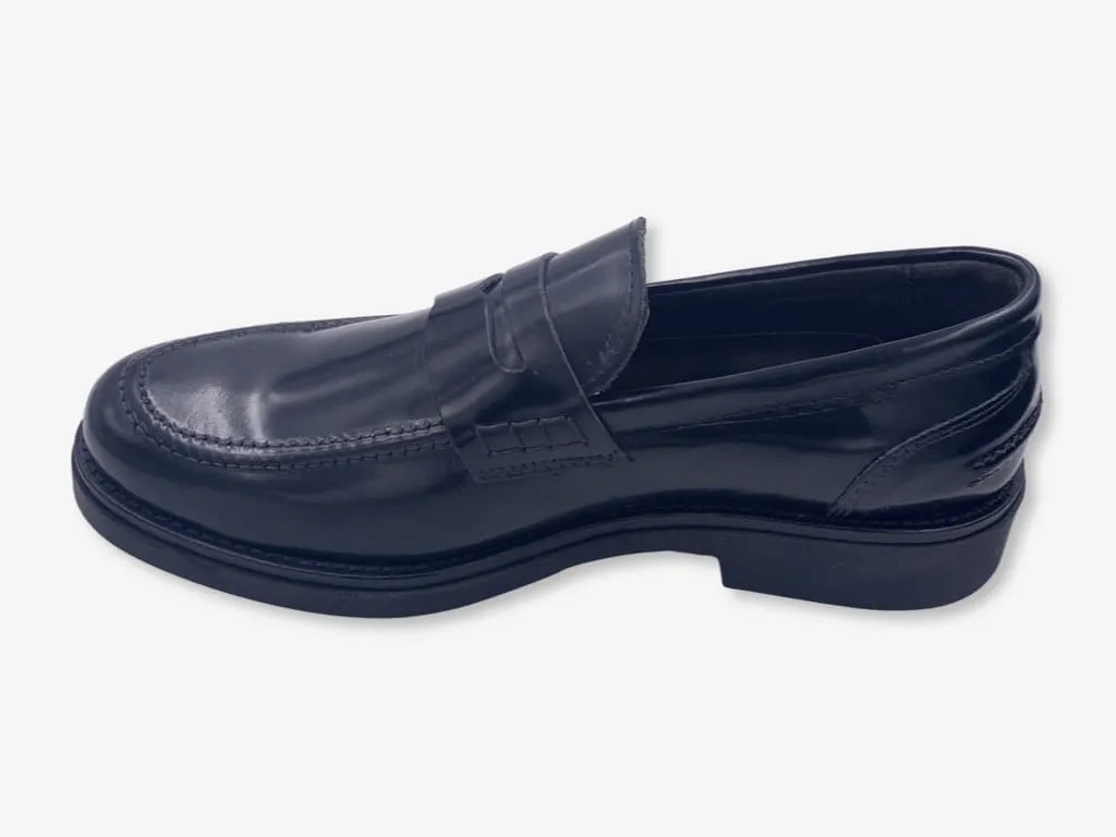 D'Ordia leather abrasive moccasin