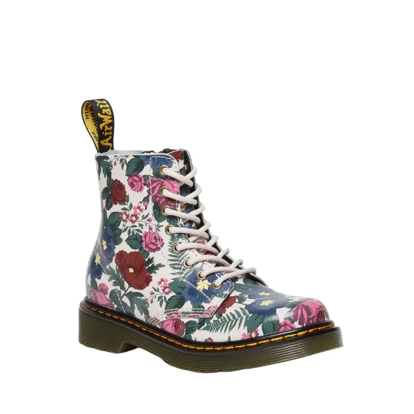 Dr. Martens 1460 English Garden Girls Ankle Boot, Multicolor, Model 31604649