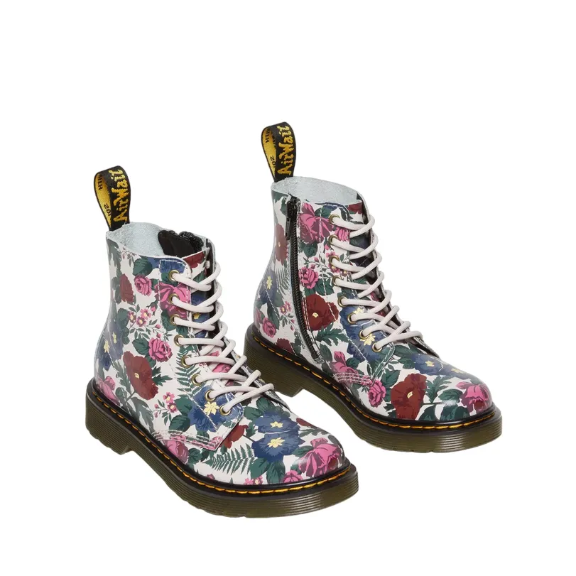 Dr. Martens 1460 English Garden Girls Ankle Boot, Multicolor, Model 31604649