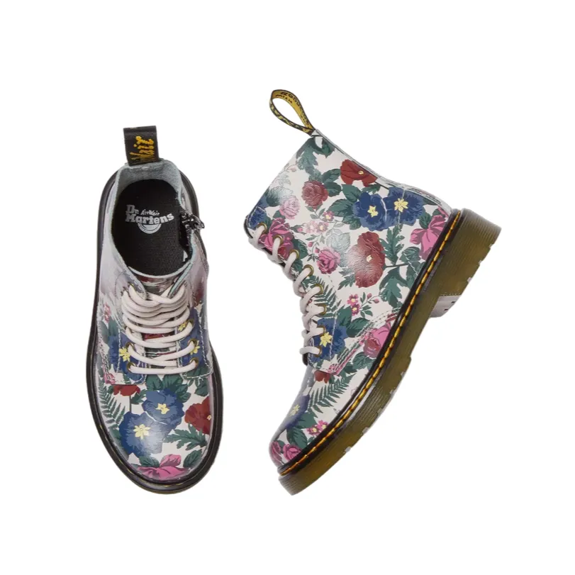 Dr. Martens 1460 English Garden Girls Ankle Boot, Multicolor, Model 31604649