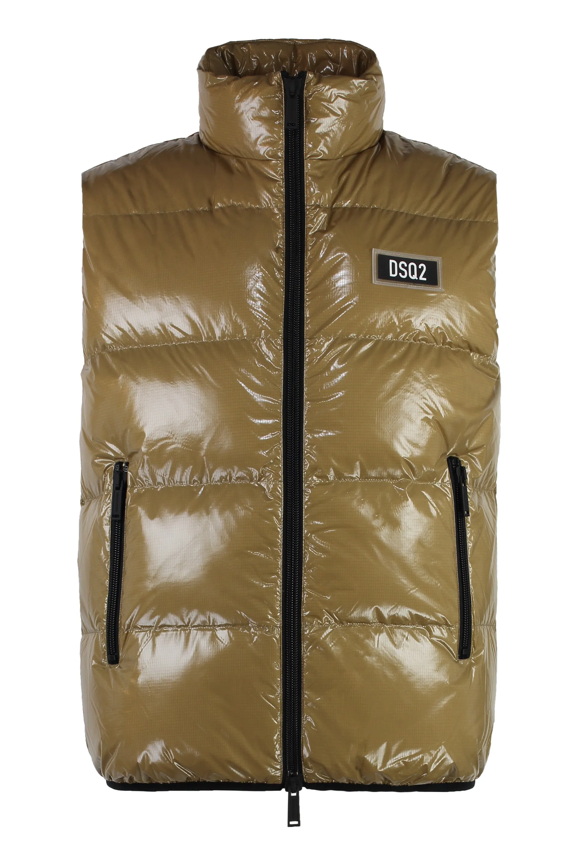 Dsquared2 padded waistcoat with zip fastening