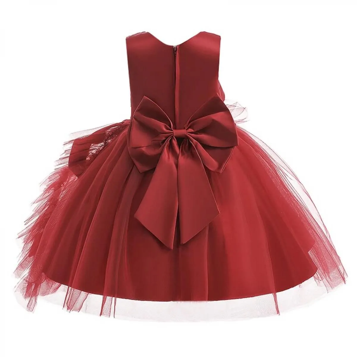 elegant flower girls princess kids child wedding Christmas party dress teen children formal evening junior