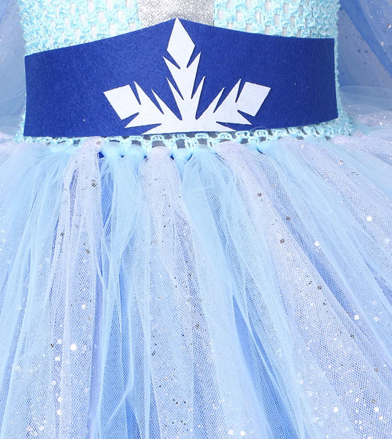Elsa Christmas Snow Princess Dress - Sequin Elsa Dress for Girls